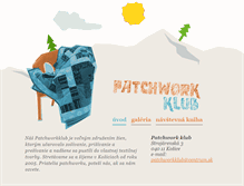 Tablet Screenshot of patchworkklub.sk